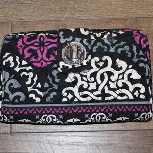 Vera Bradley Pink/Gray/Black/White Wallet
